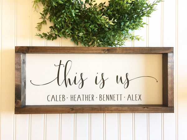 This is us Sign | Our life Our Story Our Home