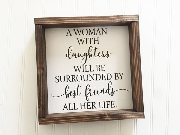 A woman with all daughters