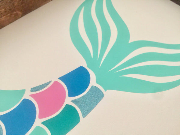 Mermaid Nursery Name Sign