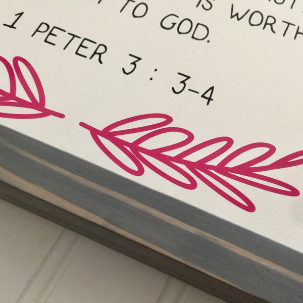 1 Peter 3: 3-4 | Its not fancy hair, gold jewelry or Fine Clothes