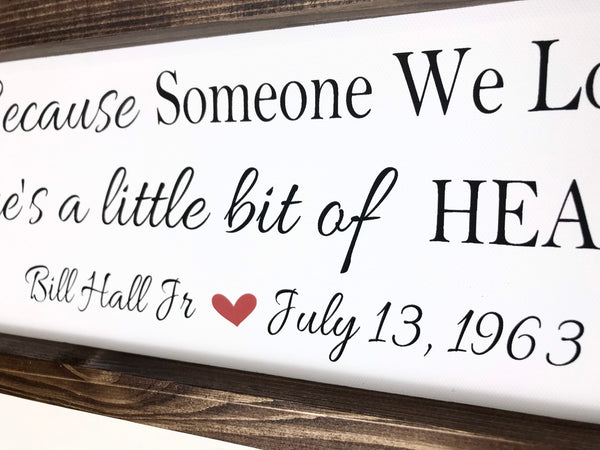 Because someone we love is in Heaven