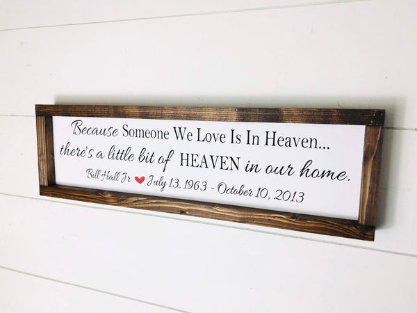 Because someone we love is in Heaven