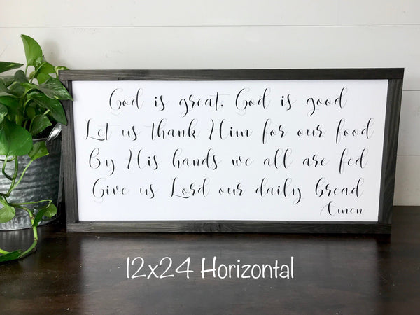 God is Great God is Good - Script