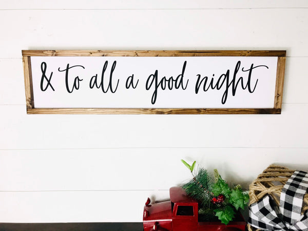 And to all a good night