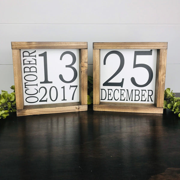 Calendar Date Sign
