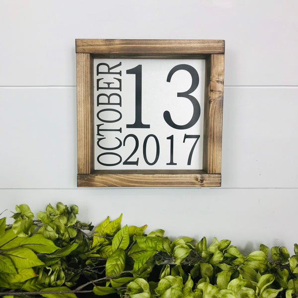 Calendar Date Sign