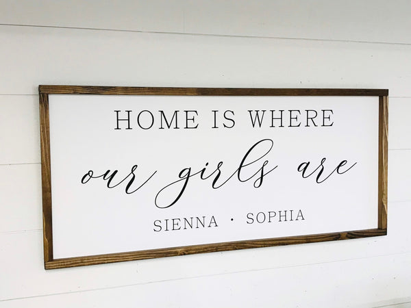 Home is where our boys / girls / kids are
