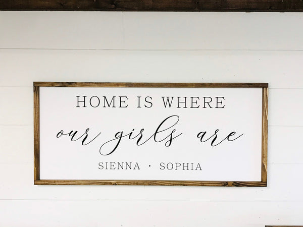 Home is where our boys / girls / kids are