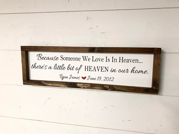 Because someone we love is in Heaven