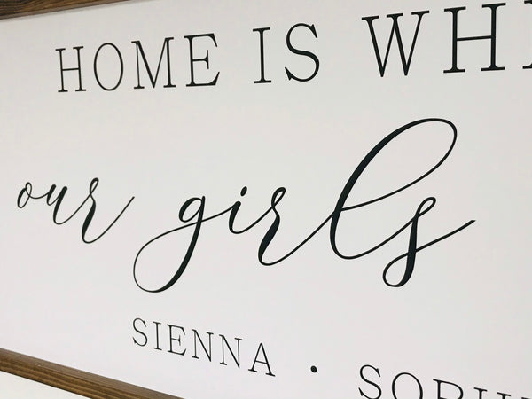 Home is where our boys / girls / kids are