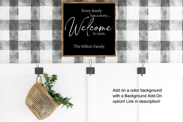 Every Family Has a Story Welcome to ours
