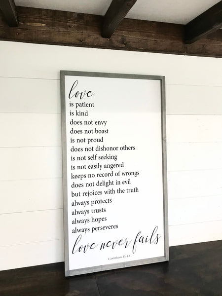 Love is patient Love is Kind |1 Corinthians 13 4-8 ESV