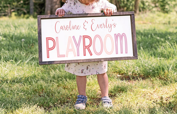 Playroom Name Sign
