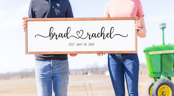 Couple Name/Est Date Sign
