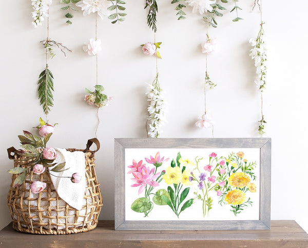 Watercolor Birth Month Flower