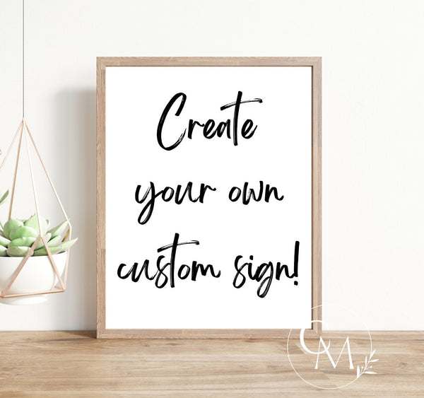 Custom Quote Sign