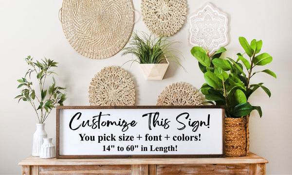 Custom Quote Sign - Rectangle - Up to 60"!