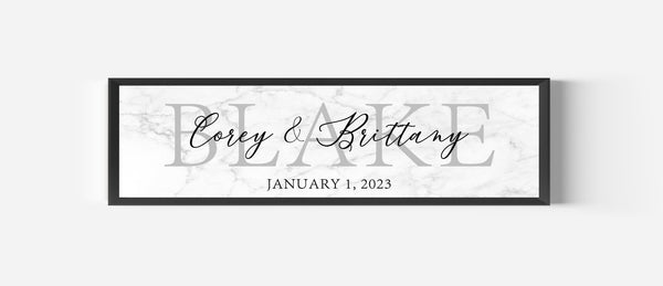 Personalized Name & Date Sign