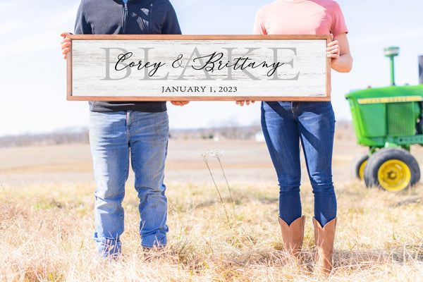 Personalized Name & Date Sign