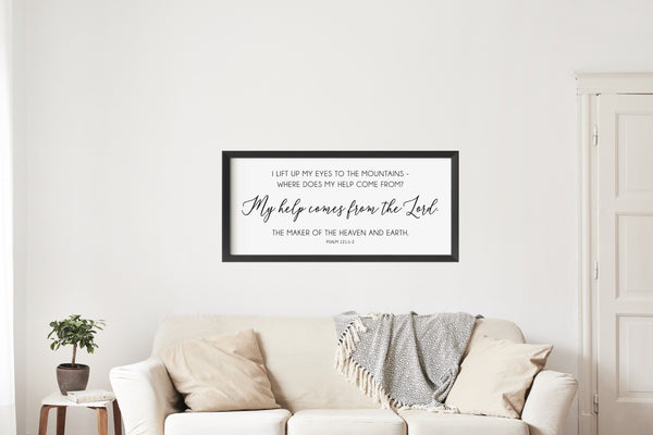 I lift up my eyes to the mountain, Psalm 121:1-2