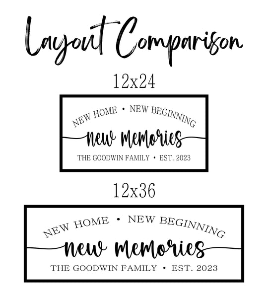 New Home New Beginning New Memories