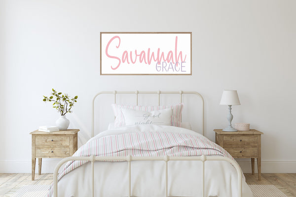 Child First and middle name sign