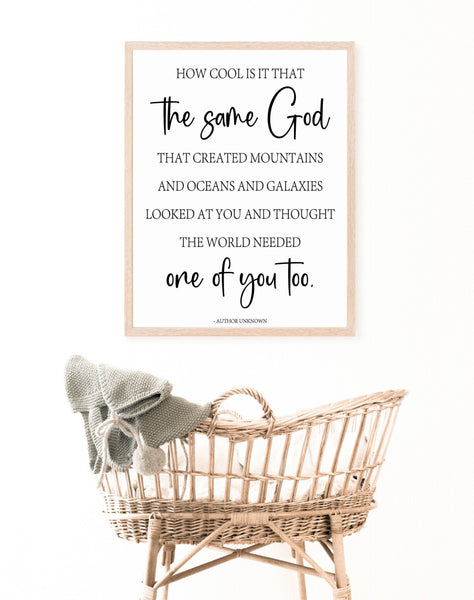 How cool is it that the same God