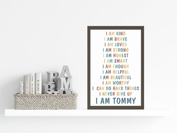 I AM Affirmations Wall Art