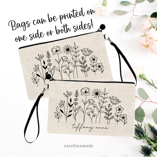Dentist Makeup Bag Wristlet, Personalized Dental Gift, Cosmetic Bag, Dental Assistant, Dentist Office Appreciation Week, Orthodontist Office