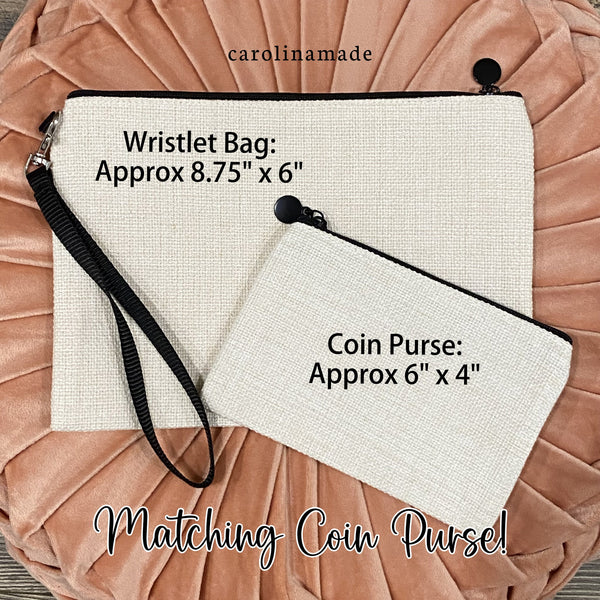 Personalized Sea Turtle Makeup Bag, Sea Turtle Wristlet, Turtle Cosmetic Bag, Sea Turtle Lover Gift, Ocean Lover Gift, Custom Sea Turtle Bag