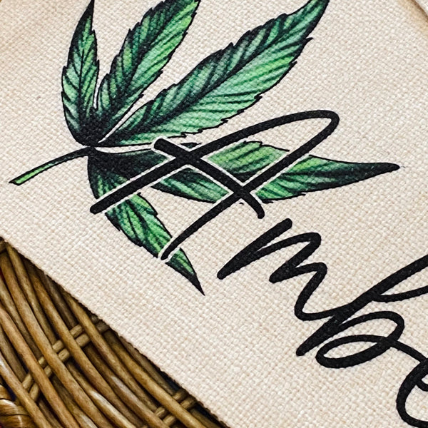 Personalized Name Weed Bag, Blunt Bag, Funny Make Up Bag, Zippered Pouch Stash Bag, Weed Friend Gift, Best Friend Gift, Weed Accessories