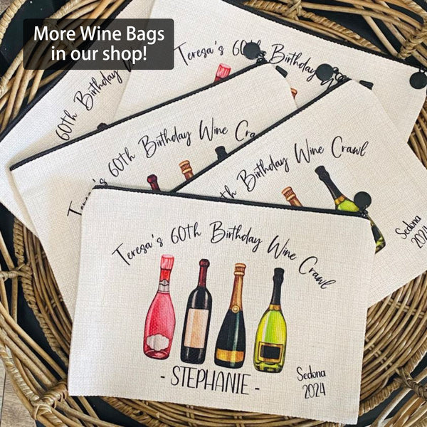 Wine Weekend Bag, Girls Winery Trip, Personalized Girls Weekend Bag, Bachelorette Gifts, Custom Winery Bag, Best Friend Getaway, Wine Gifts