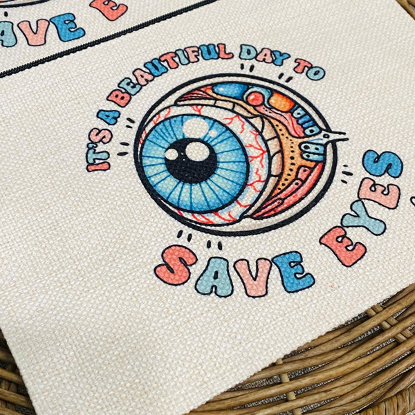 Personalized Ophthalmologist Makeup Bag, Ophthalmology Bag, Custom Ophthalmic Technician Gift Wristlet, Staff Gift Ideas, Eye Doctor Gift
