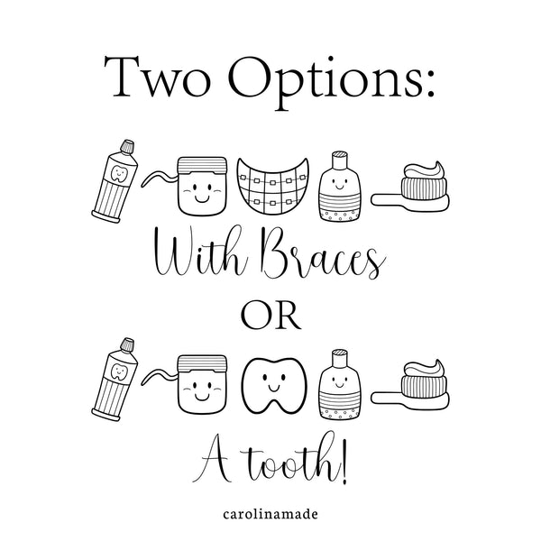 Dental Kit Personalized Bag, Kids Braces Zipper Pouch, Orthodontist Company Bags, Braces kit, Dental Bag for Travel and School, Braces Gift