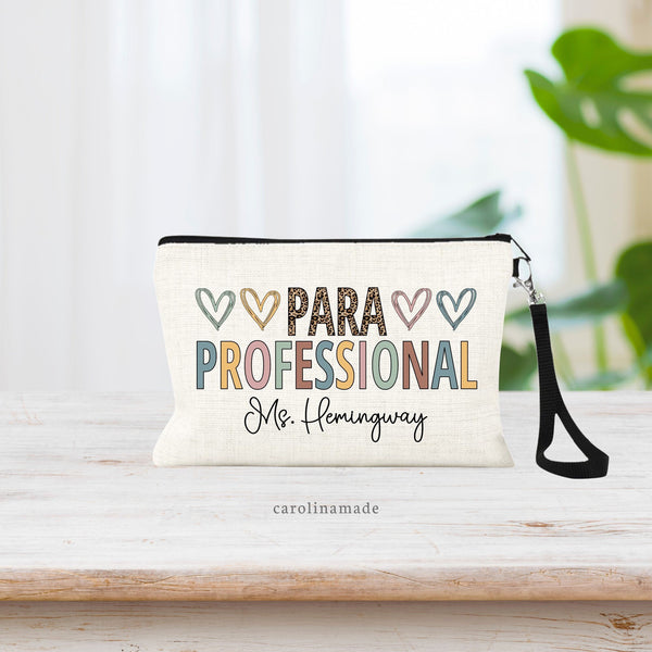 Para Professional gift ideas! Para is shown in leopard print and professional is shown in colorful font. Personalize with their name at the bottom.