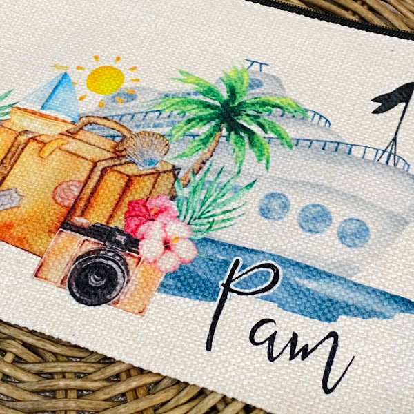 Personalized Cruise Bag, Cruise Travel Bag, Cruise Gift, Cruise Makeup Bag, Cruise Travel Bag, Sister Cruise, Mom & Daughter Cruise, Family