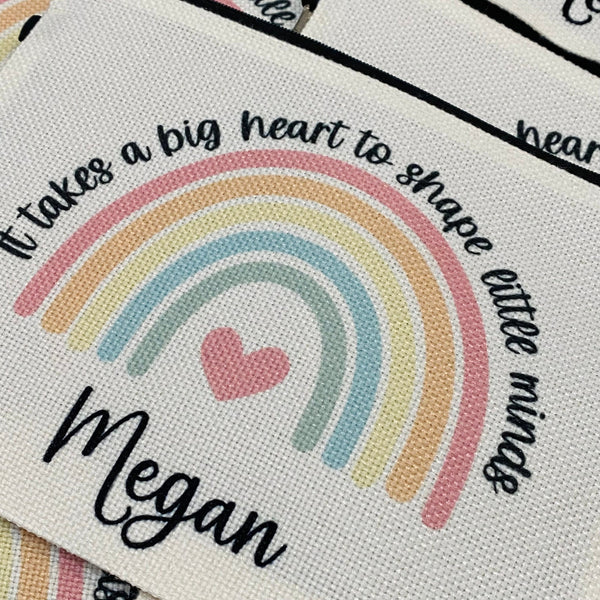 Personalized Teacher Gift, It takes a big heart Zipper Pouch, End of School Gift, Teacher Appreciation Week Gift, Teaching Gifts