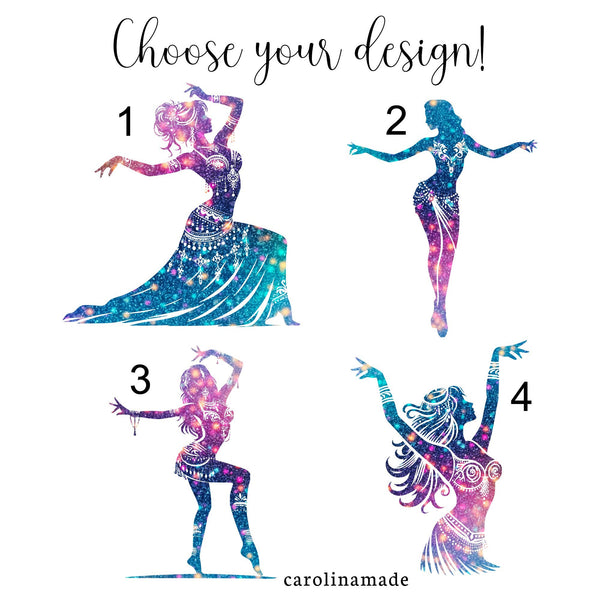 Belly Dancer Bag, Personalized Belly Dancing Gift Ideas, Makeup Toiletry Bag, Womens Custom Belly Dancing Class Gifts, Gift for Belly Dancer