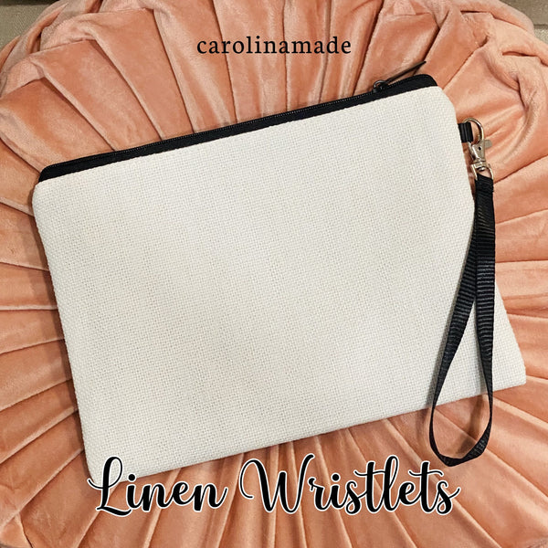 Tennis Wristlet, Personalized Tennis Cosmetic Bag, Gift for Tennis Players, Tennis Team Gifts, Tennis Name Zipper Pouch, Tennis Wristlet Bag