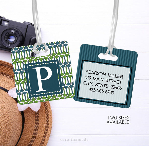 Golf Bag Tag, Womens Golf Bag ID Tag, Golf Accessories, Personalized Luggage Name Tag, Traveler Gift, Gift for Golfer, Girls Golf Bag Tag