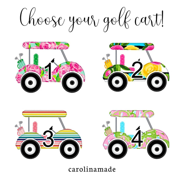 Preppy Golf Cart Bag Tag, Golf Bag ID Tag, Golf Accessories, Personalized Luggage Name Tag, Traveler Gift, Gift for Golfer, Girls Golf Tag