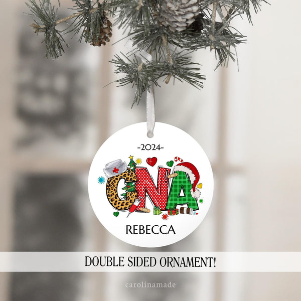 Personalized CNA Christmas Ornament