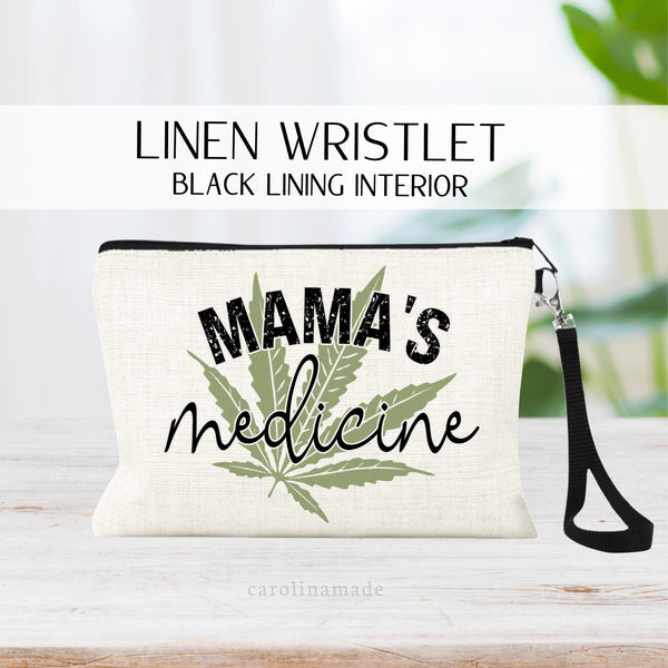 mamas medicine weed zipper pouch