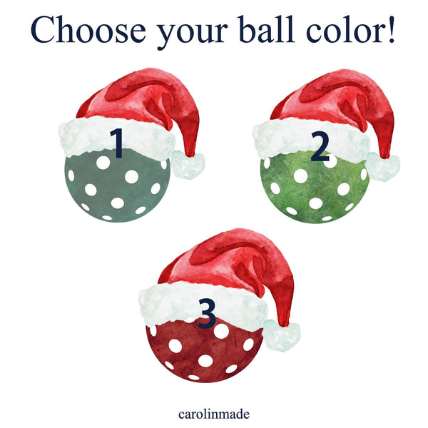 Pickleball Santa Ornament, Personalized Pickleball Christmas Gift, Pickleball Lover, Pickleball Team Holiday Gift Exchange, Pickelball Gifts
