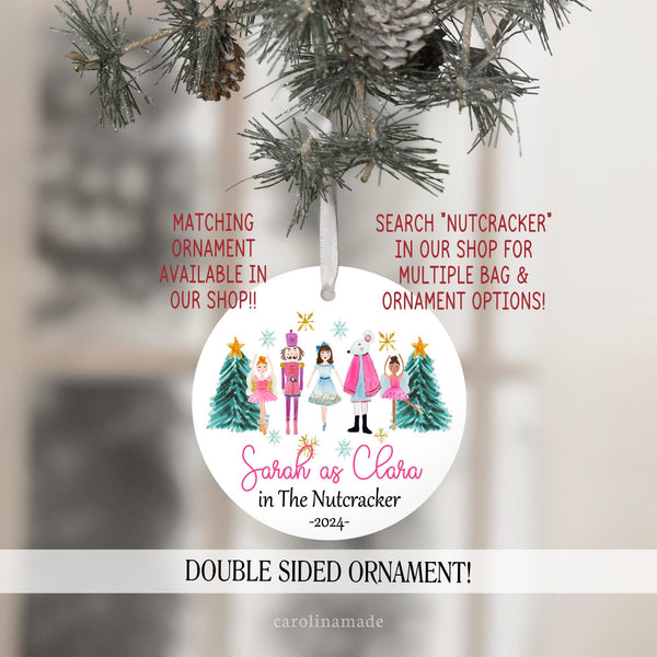Nutcracker Ballet Gift, Personalized Nutracker bag, Nutcracker Makeup Bag, Nutcracker Zipper Pouch, Custom Dance Nutcracker Gift, Staring In