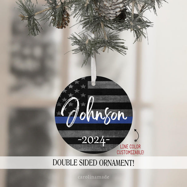Firefighter Ornament, Personalized Thin Red Line Christmas Gift, Woman Fire Fighter Name Ornament, Fireman Gifts, Fire School Graduation