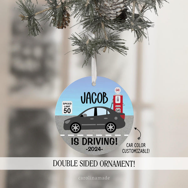 My First Car New Driver Ornament, Personalized Driving Christmas Ornament, Teenager Driver, Stocking Stuffers for Teens, New Car Ornament