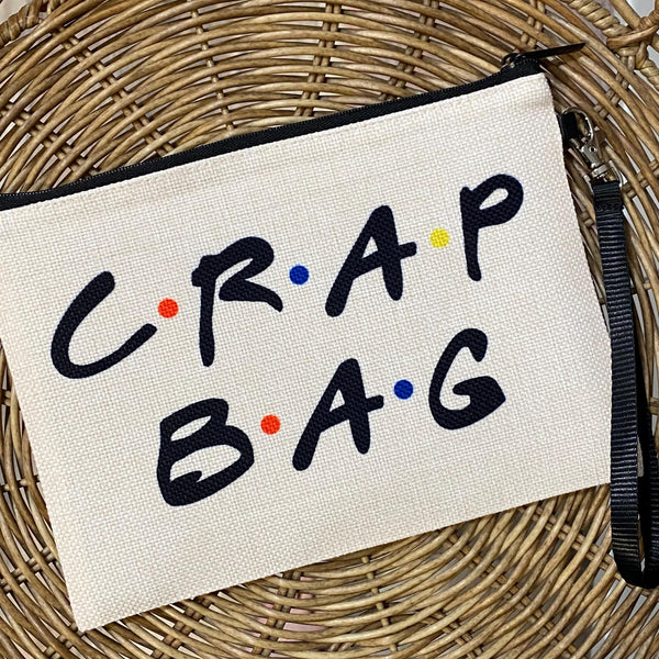 Crap Bag, Personalized Gift for FRIENDS Lover, Friends Show Makeup Bag, Cosmetic Bag, Travel Bag, Friends Fan, Show Gifts, Friends Fan Gift