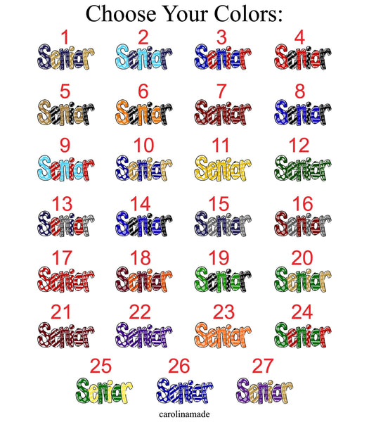 Class of 2025, Senior 2025, Personalized Senior Zippered Pouch, High School Senior Gifts, Custom 2025 Graduating Senior Makeup Bag, Pen Bag
