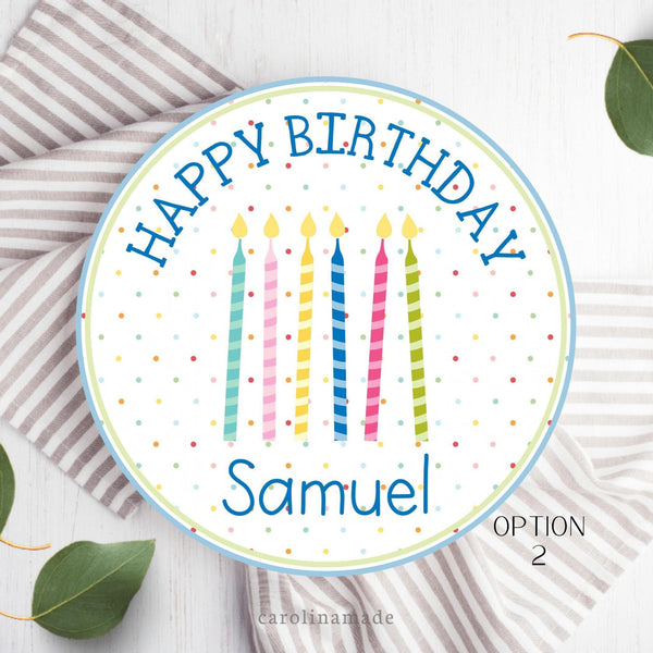 Kids Candle Birthday Plate, Personalized Name Plate, Custom Birthday Plate, First Birthday Keepsake, Milestone Plate for Boys and Girls
